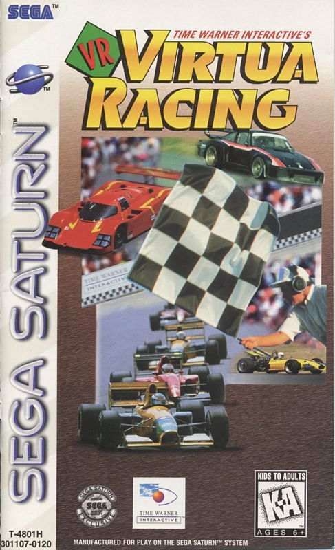 Virtua Racing box art for Sega Saturn